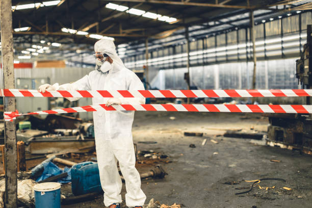 Professional Biohazard technician working in Bensalem, PA